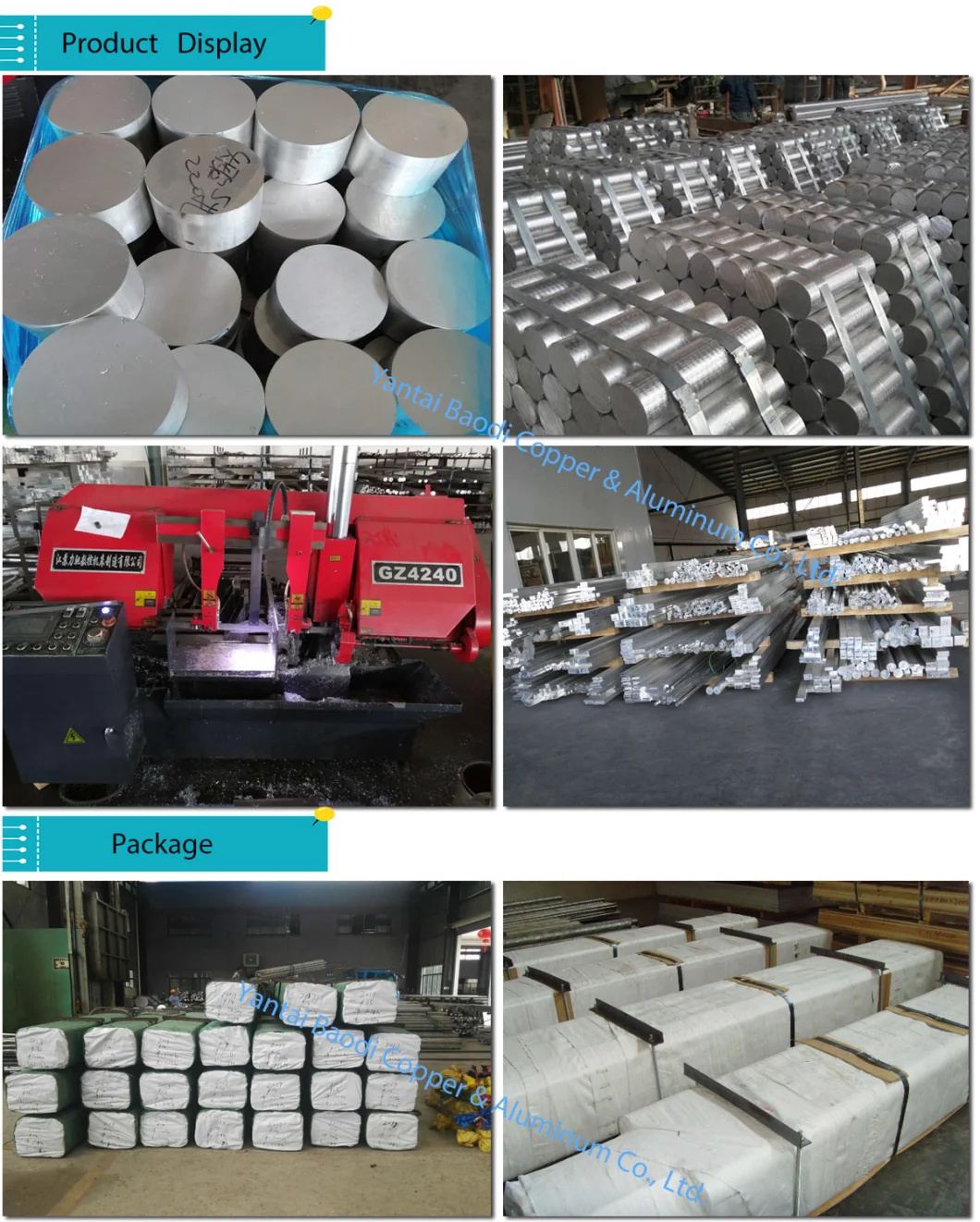 6061 6082 T6 Aluminum Rod Aluminum Square Rod Aluminum Bar for Mould