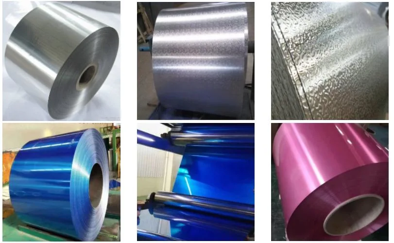 ASTM GB Colored Polished 1050 Sliver Aluminum Coil 1xxx Series Aluminum Rolled Coil 1060 H14 Mill Finish 0.7mm Aluminum Coil Price with Sliver Blue Color